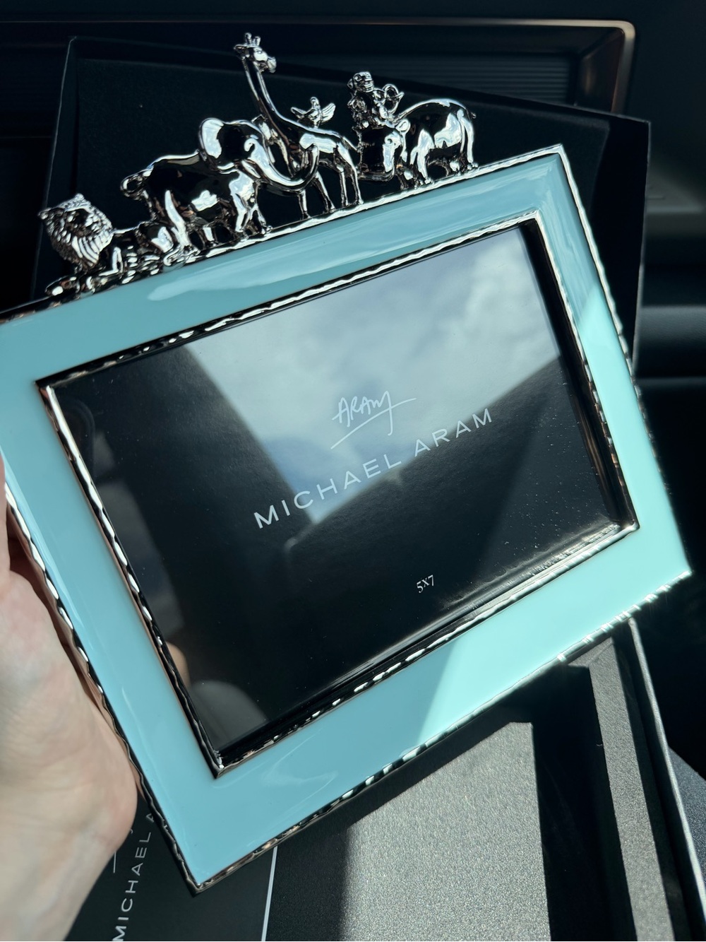 Michael Aram Blue Animal Picture Frame 5x7